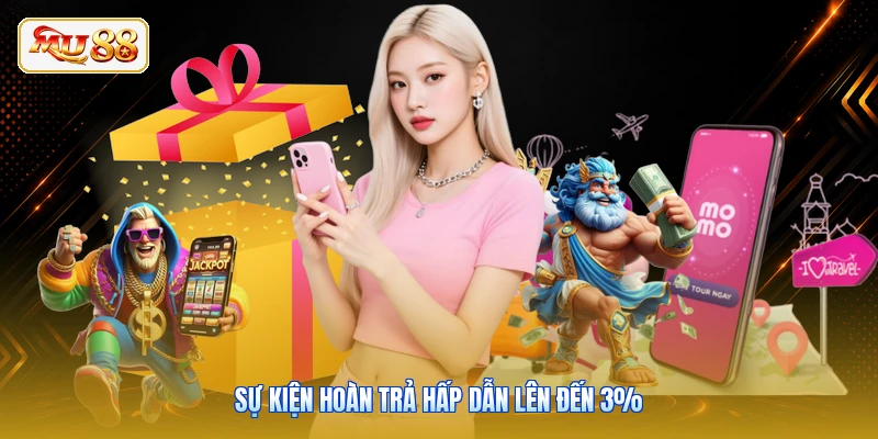 Sự kiện hoàn trả hấp dẫn lên đến 3%